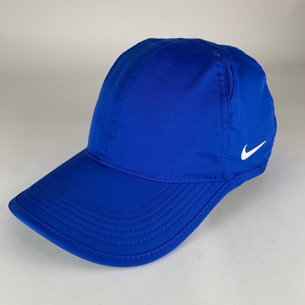 Nike Blue Club Cap Relaxed Fit Athletic Strapback Hat Mens M/L